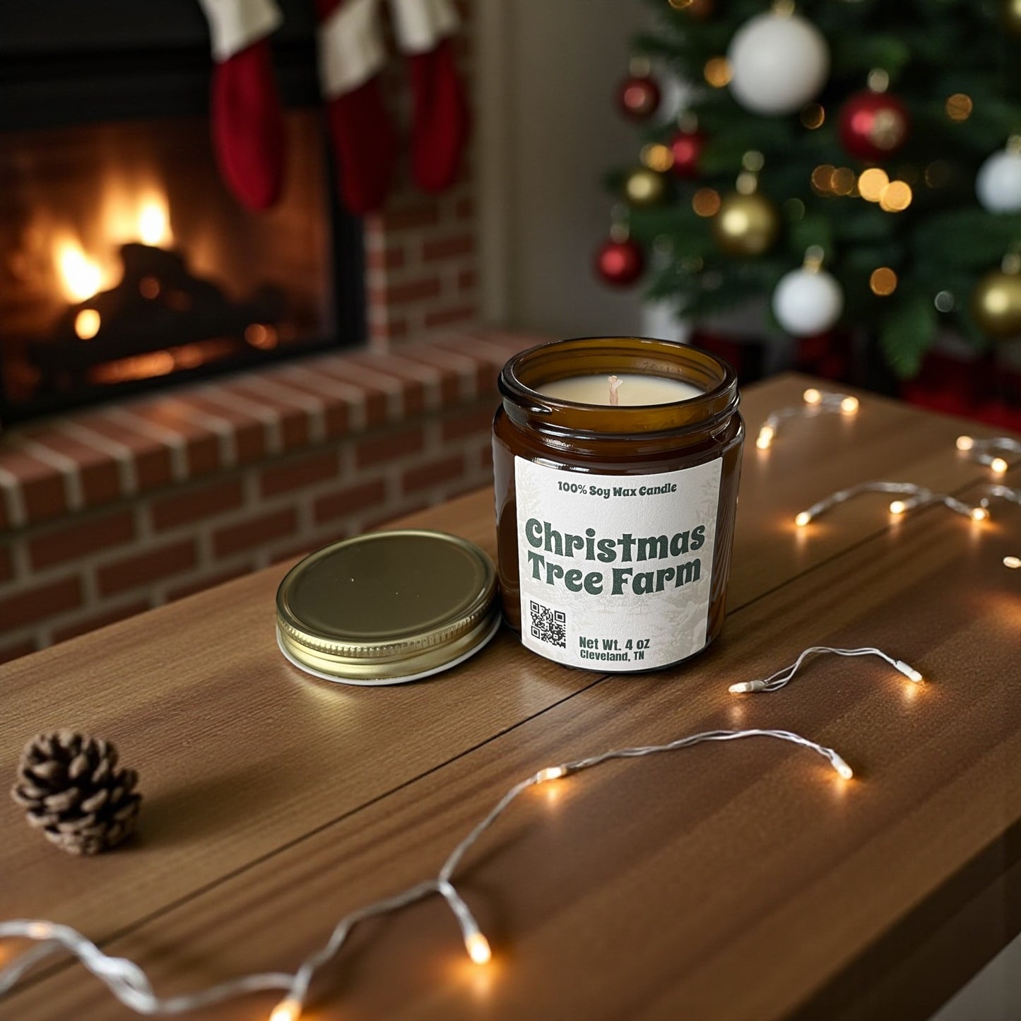 Christmas Tree Farm: Soy Wax Candle Mini 4oz