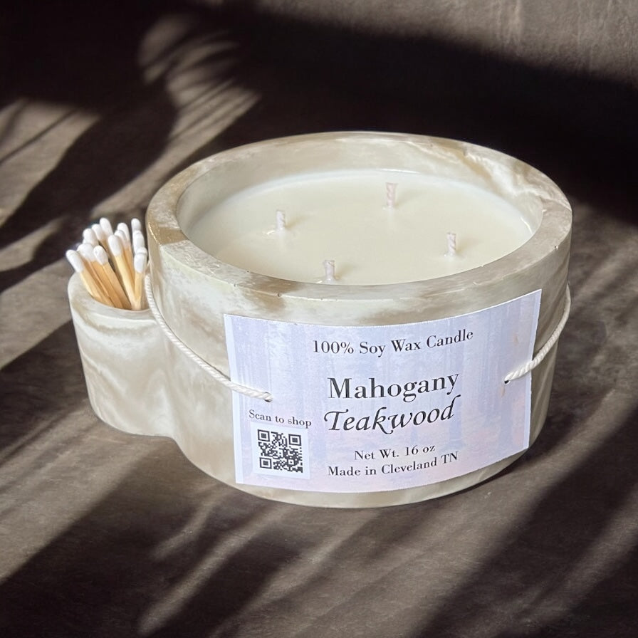 Mahogany Teakwood (4 Wick Candle)