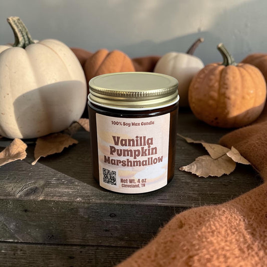 Vanilla Pumpkin Marshmallow: Mini Candle