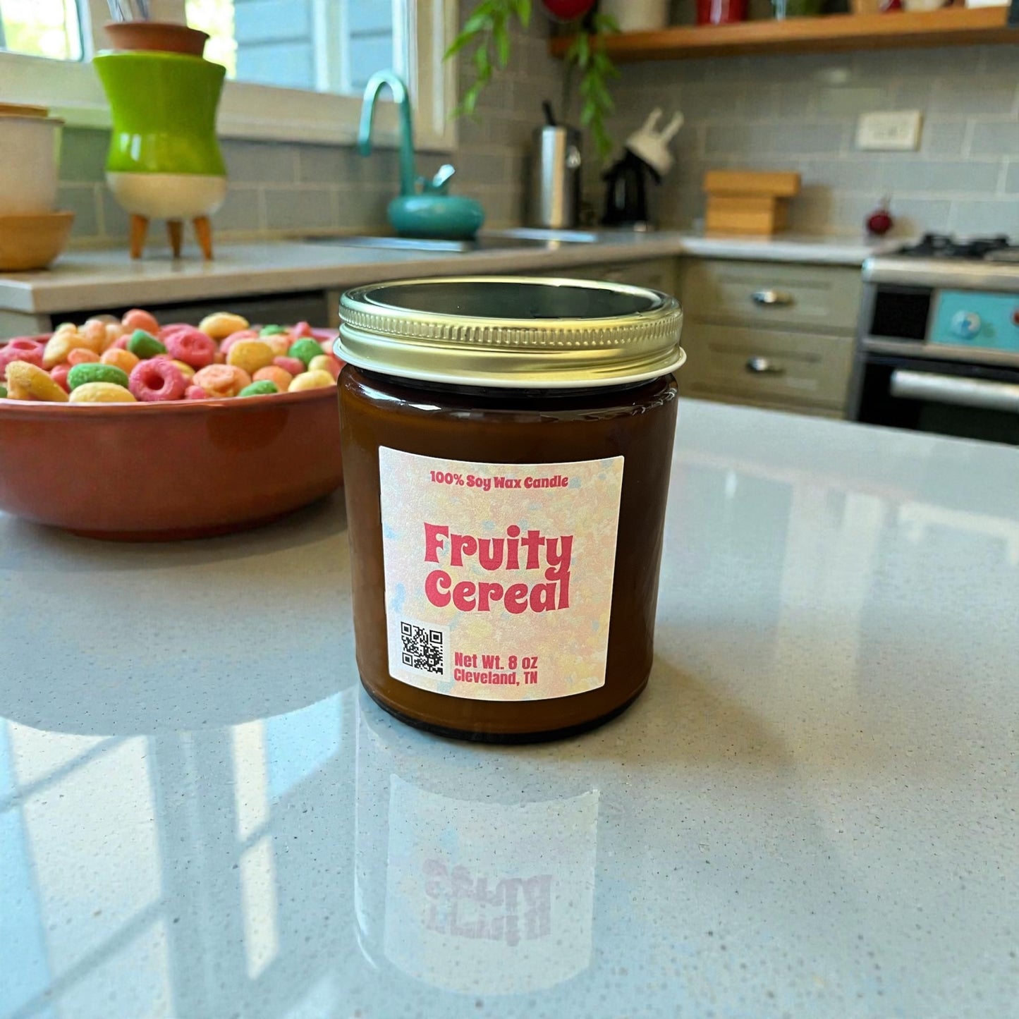 Fruity Cereal- 8 oz Soy Wax Candle