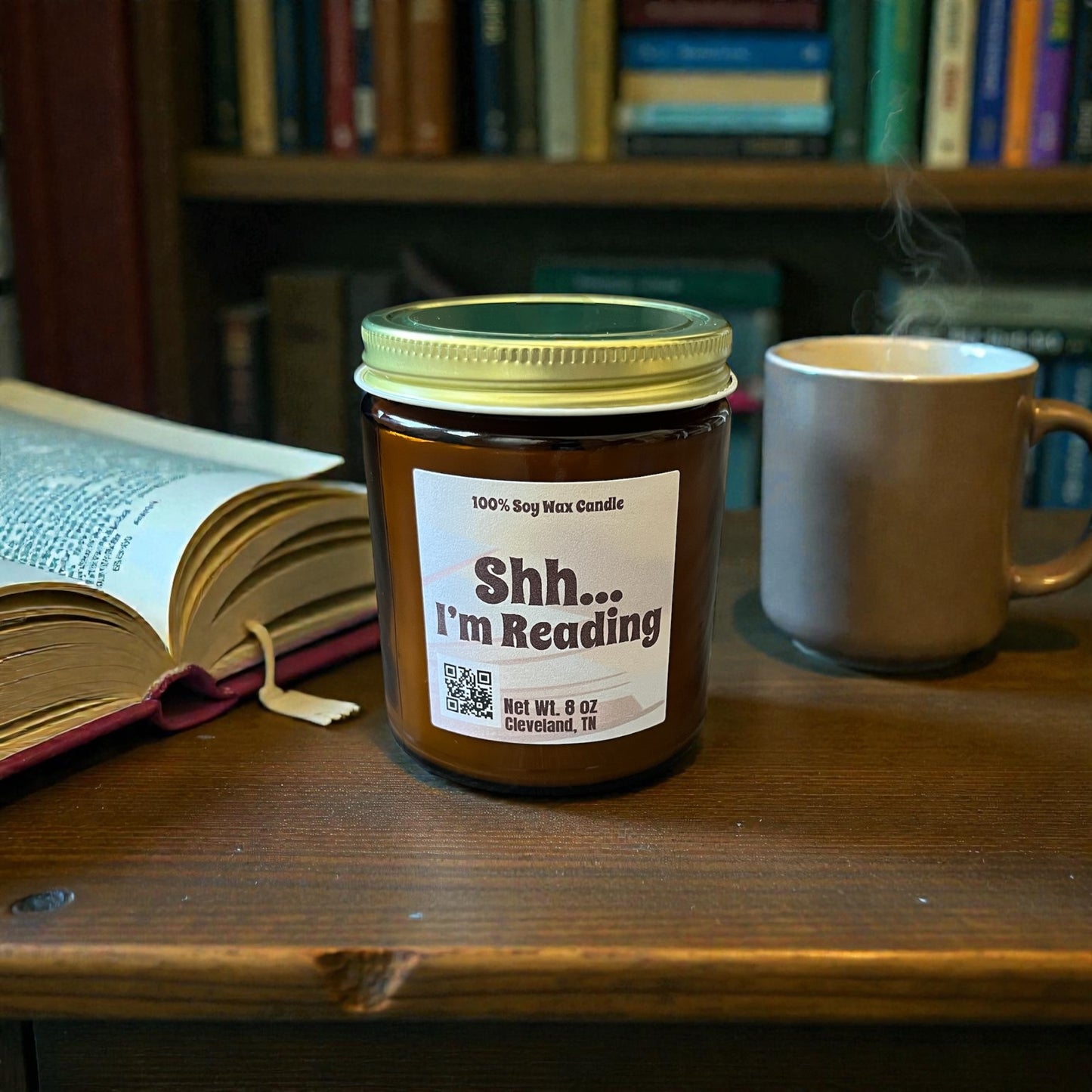 Shh.. I’m Reading- 8 oz Soy Wax Candle