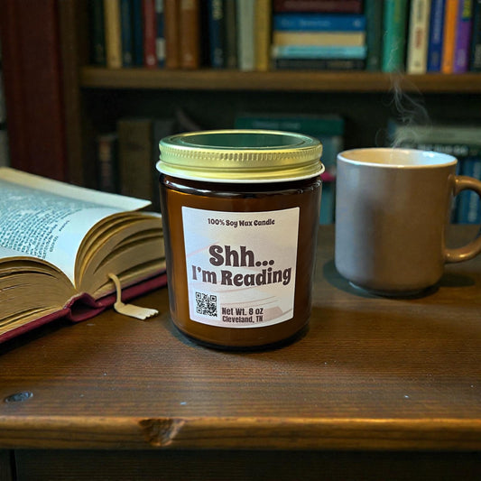 Shh.. I’m Reading- 8 oz Soy Wax Candle