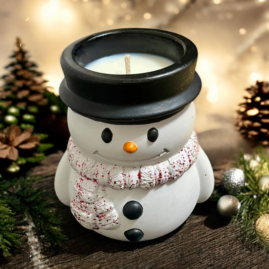 Handcrafted Snowman Candle: Santa’s Cookies 🍪